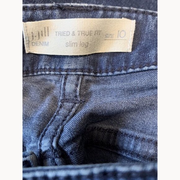 J. Jill Tried & True Fit Slim Leg Jean Womens 10 Blue Supersoft Stretch Mid Rise - Picture 8 of 11